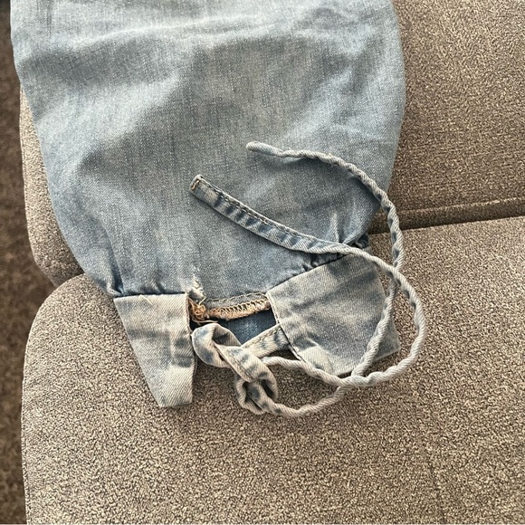 OneTeaspoon Split Seam Harem Jeans, light wash,  Size XS - Picture 11 of 11